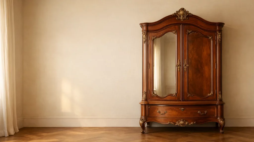 Demeure ancienne, armoire en merisier restaurée, près de Antony