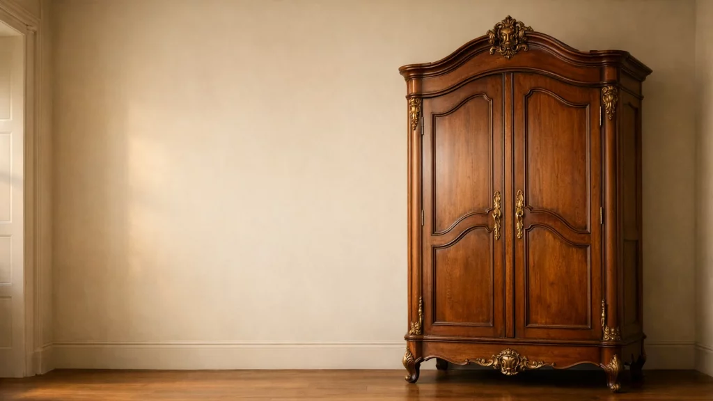 Demeure ancienne, armoire en merisier restaurée, près de Le Vésinet