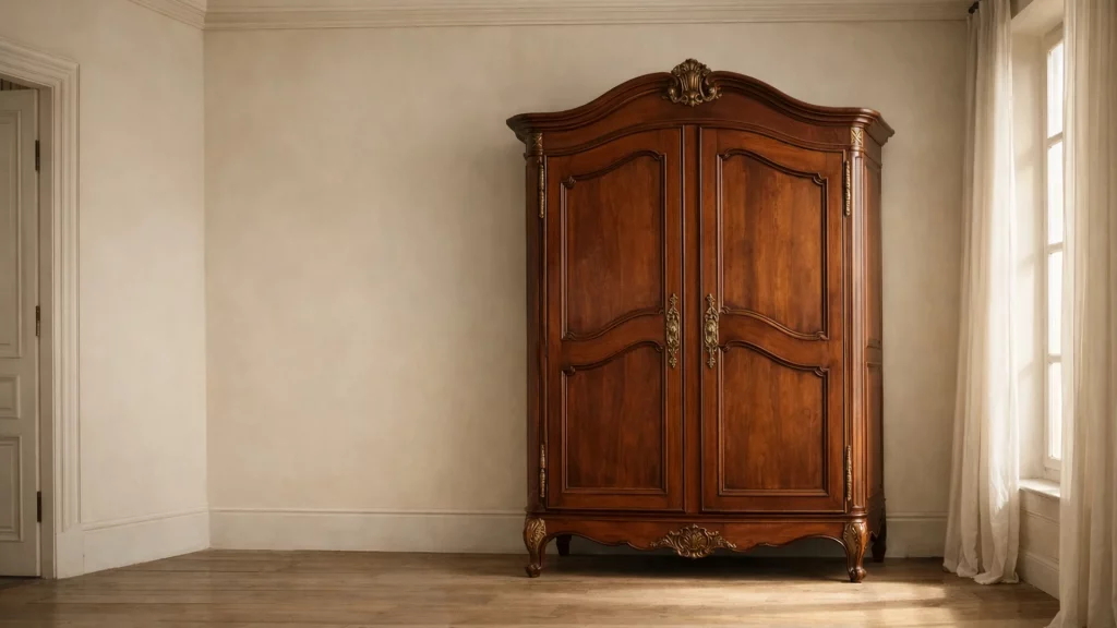 Demeure ancienne, armoire en merisier restaurée, près de Suresnes